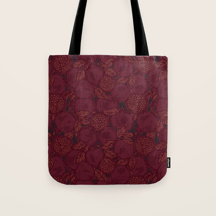 Red Pomegranates Tote Bag Gallery Image 1