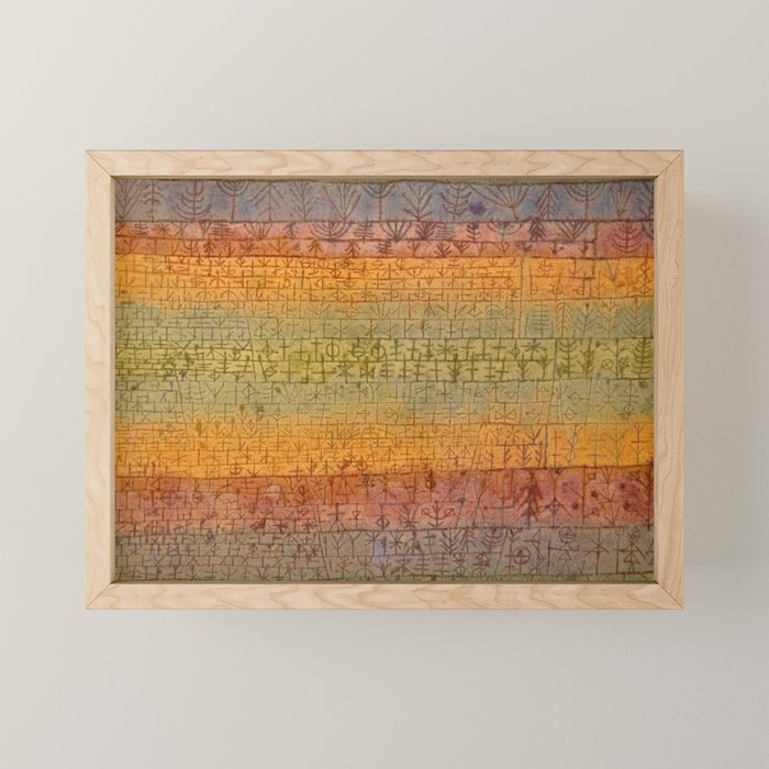 "Tree Nursery" by Paul Klee (1929) Mini Art Print Gallery Image 1