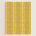 Minimalist Geometric Mustard Yellow Geo Box Striped Pattern Jigsaw Puzzle Gallery Image 1