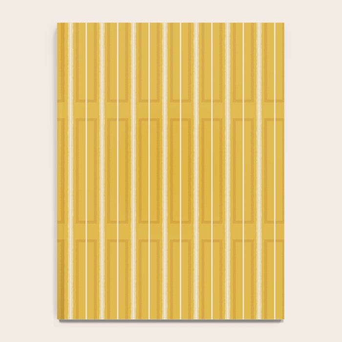 Minimalist Geometric Mustard Yellow Geo Box Striped Pattern Notebook Gallery Image 4
