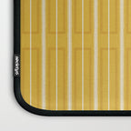 Minimalist Geometric Mustard Yellow Geo Box Striped Pattern Laptop Sleeve Gallery Image 3