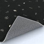 Southwestern Symbolic Pattern in Black & Cream Rug Gallery Image 4