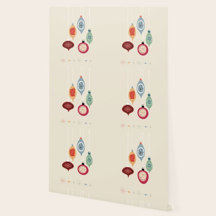 Retro Christmas Baubles Wallpaper Gallery Image 2