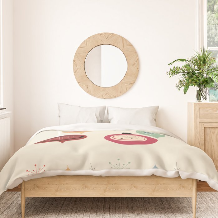 Retro Christmas Baubles Duvet Cover Gallery Image 3