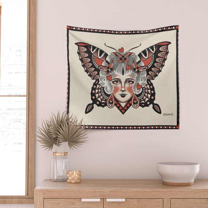 Queen of my heart (white hair) Wall Tapestry Gallery Image 2