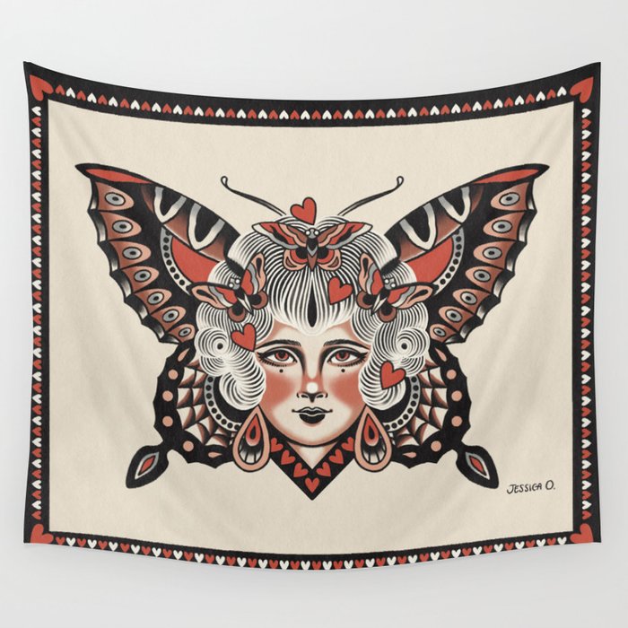 Queen of my heart (white hair) Wall Tapestry Gallery Image 1