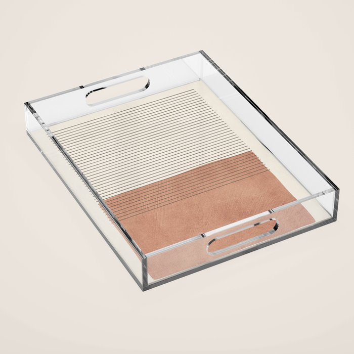 Light Terra Modern Minimalism Acrylic Tray Gallery Image 1