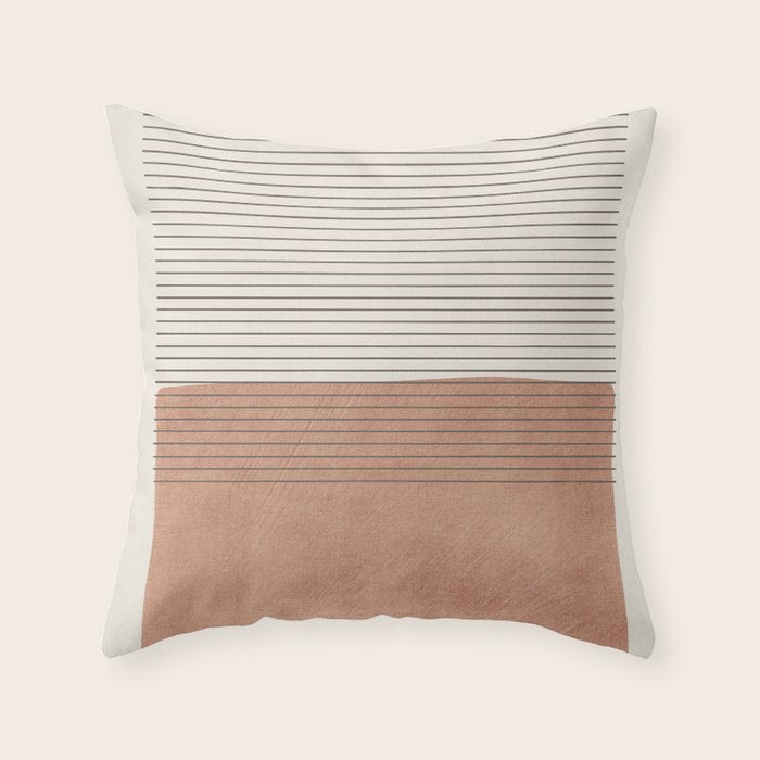 Light Terra Modern Minimalism Throw Pillow Gallery Image 6