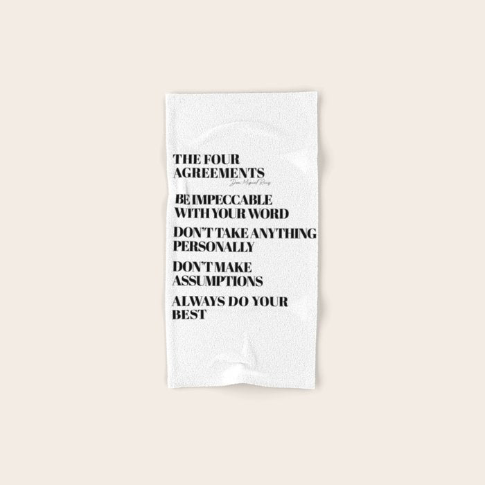 the four agreements Bath Towel Gallery Image 1