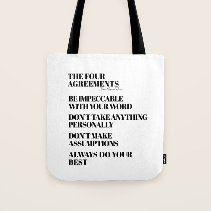 the four agreements Tote Bag Gallery Image 1