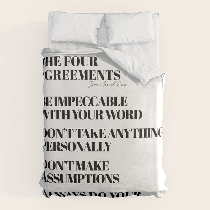 the four agreements Duvet Cover Gallery Image 6