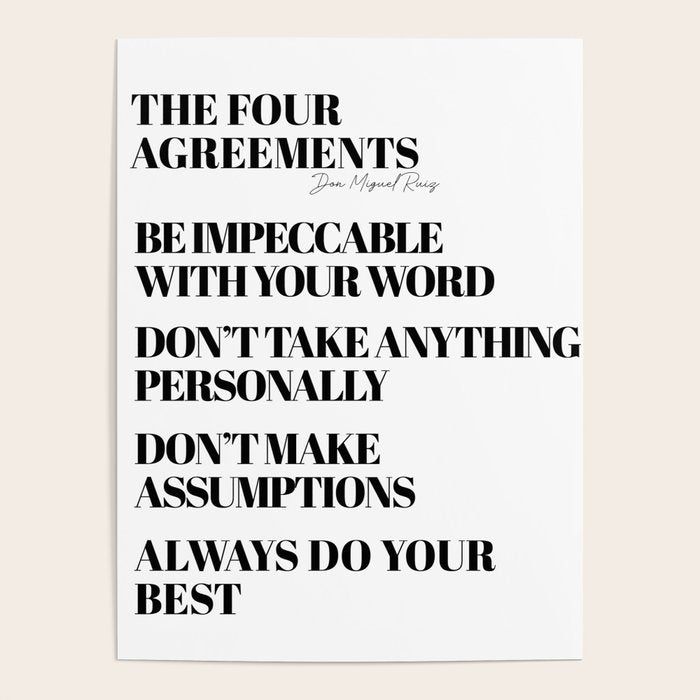 the four agreements Poster