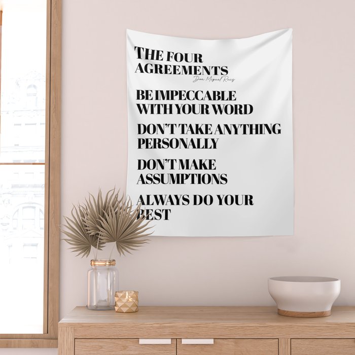 the four agreements Wall Tapestry Gallery Image 2