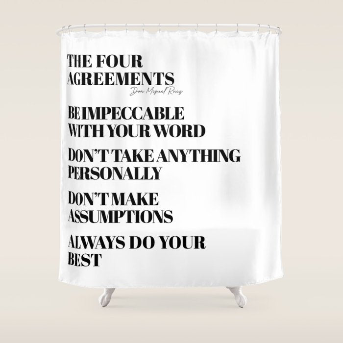 the four agreements Shower Curtain Gallery Image 1