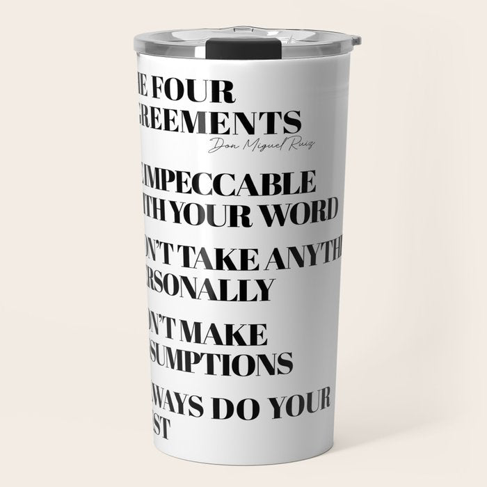 the four agreements Travel Mug Gallery Image 1