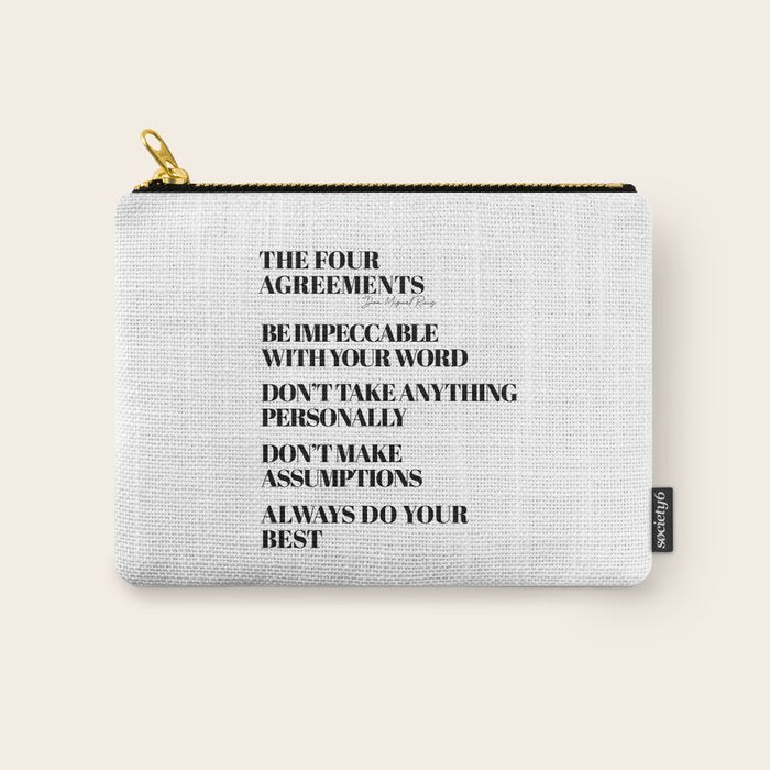 the four agreements Carry All Pouch Gallery Image 1