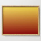 OMBRE RUST YELLOW COLOR Serving Tray Gallery Image 1