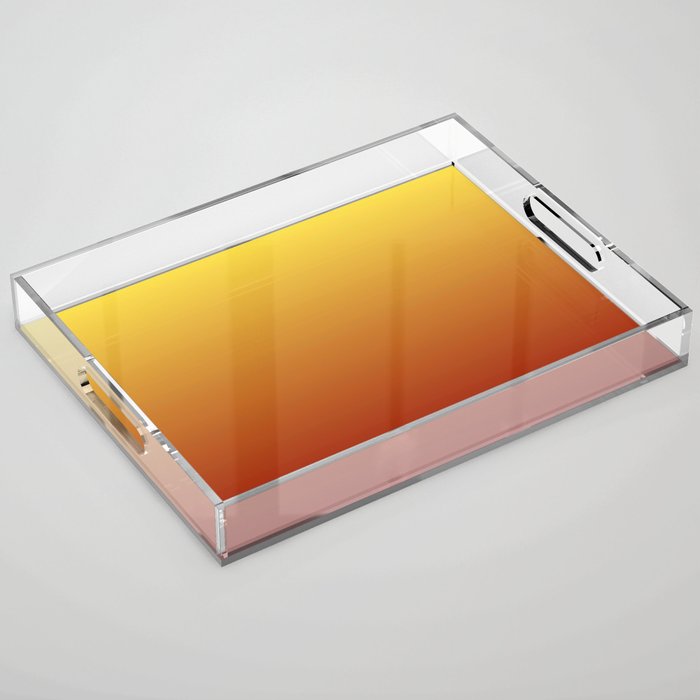 OMBRE RUST YELLOW COLOR Acrylic Tray Gallery Image 1