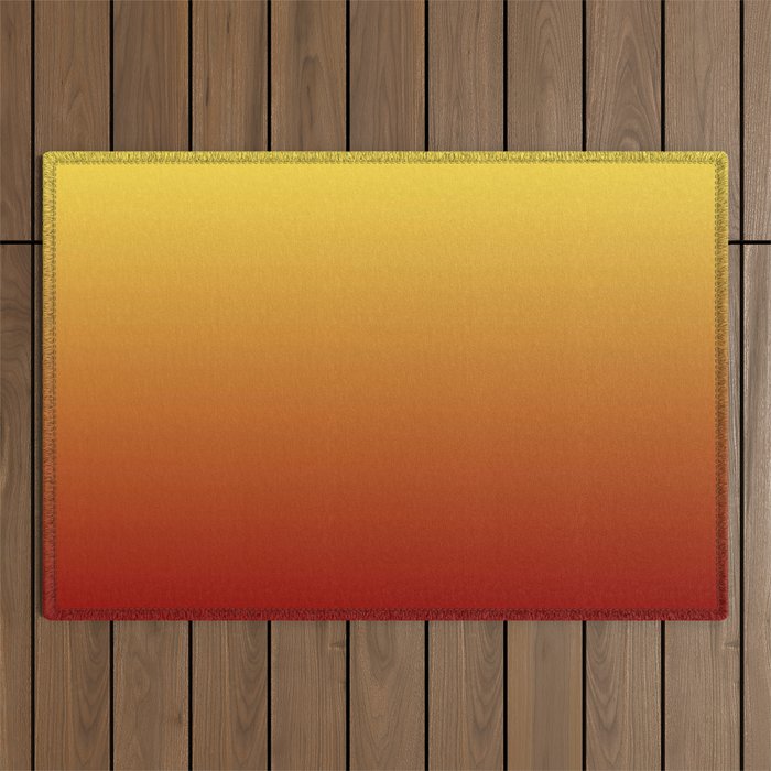 OMBRE RUST YELLOW COLOR Outdoor Rug Gallery Image 1