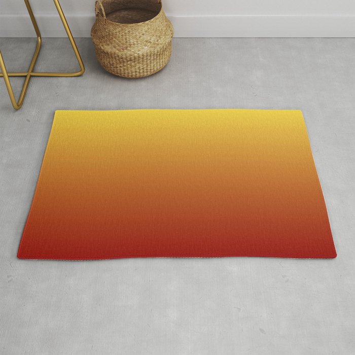 OMBRE RUST YELLOW COLOR Rug Gallery Image 1