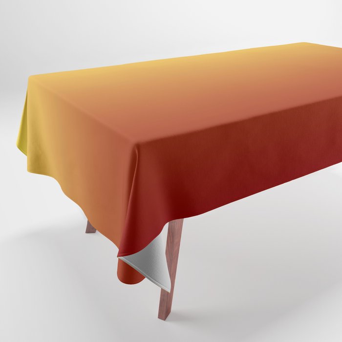 OMBRE RUST YELLOW COLOR Tablecloth Gallery Image 1