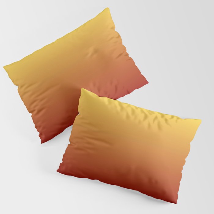 OMBRE RUST YELLOW COLOR Pillow Sham Gallery Image 3