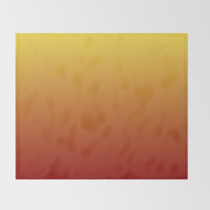 OMBRE RUST YELLOW COLOR Throw Blanket Gallery Image 2