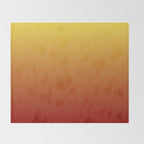 OMBRE RUST YELLOW COLOR Throw Blanket Gallery Image 2