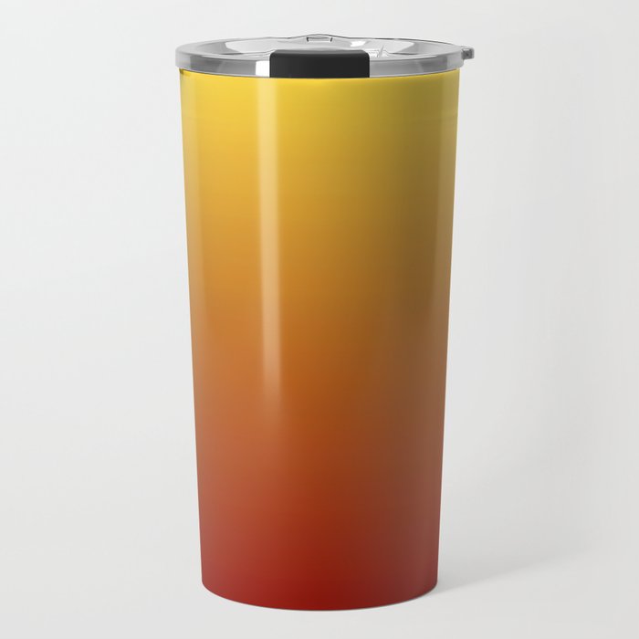 OMBRE RUST YELLOW COLOR Travel Mug Gallery Image 1