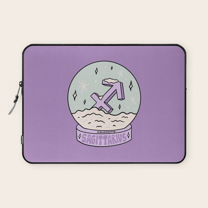 Sagittarius Snow Globe Laptop Sleeve Gallery Image 1