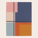 Mid Century Modern Retro Color Blocks 1 Poster Gallery Image 4