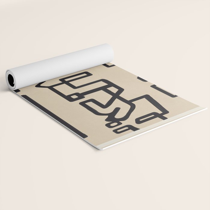 Abstract Line Movement 09 Yoga Mat Gallery Image 2