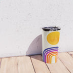 Rainbow Sun: Retro 80s Edition Travel Mug Gallery Image 4