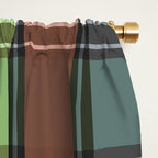 Fusion Colorful Toned Grids C Window Curtain Gallery Image 2
