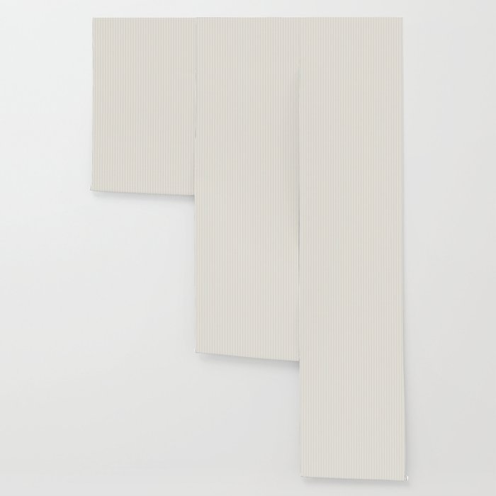 Minimal Line Curvature XI Natural Off White Mid Century Modern Arch Abstract Wallpaper Gallery Image 3