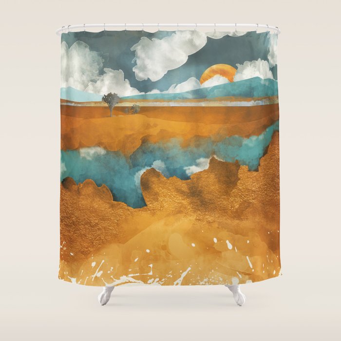 Desert River Shower Curtain Gallery Image 1