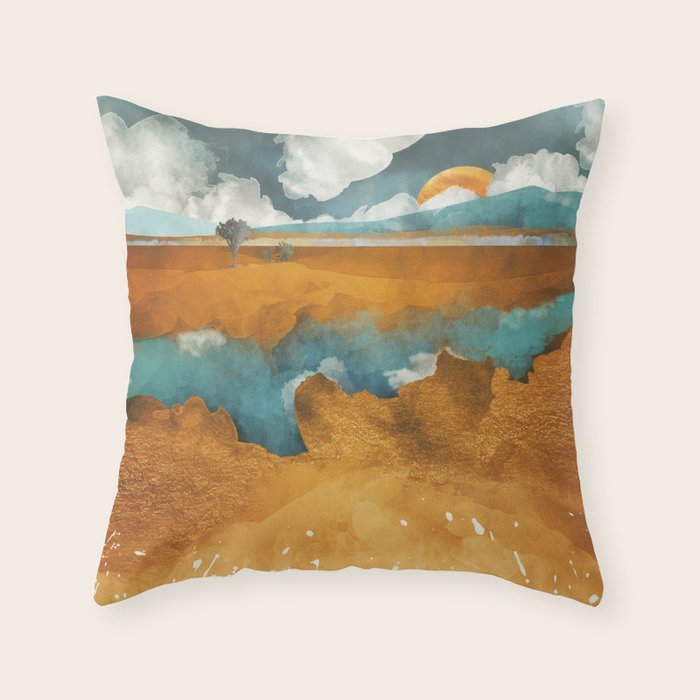 Desert River Throw Pillow Gallery Image 1