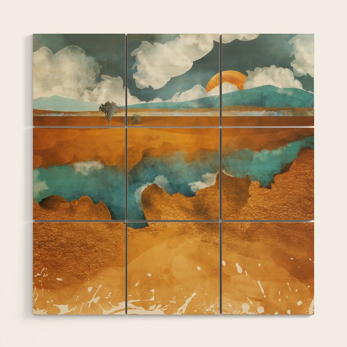 Desert River Wood Wall Art Gallery Image 1