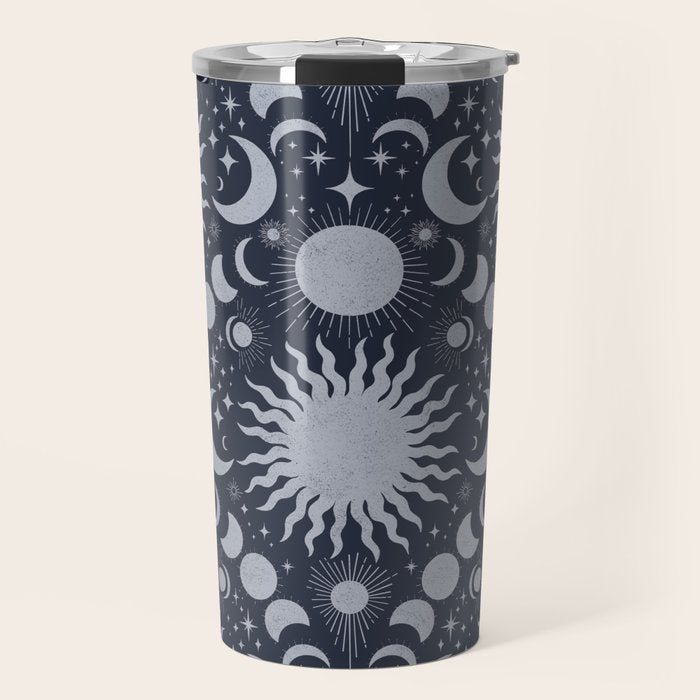 Tarot Celestial Indigo Travel Mug Gallery Image 1
