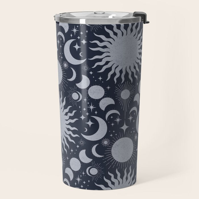 Tarot Celestial Indigo Travel Mug Gallery Image 2