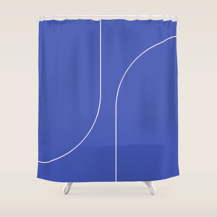 Modern Minimal Line Abstract I Shower Curtain Gallery Image 1