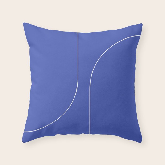 Modern Minimal Line Abstract I Throw Pillow Gallery Image 1