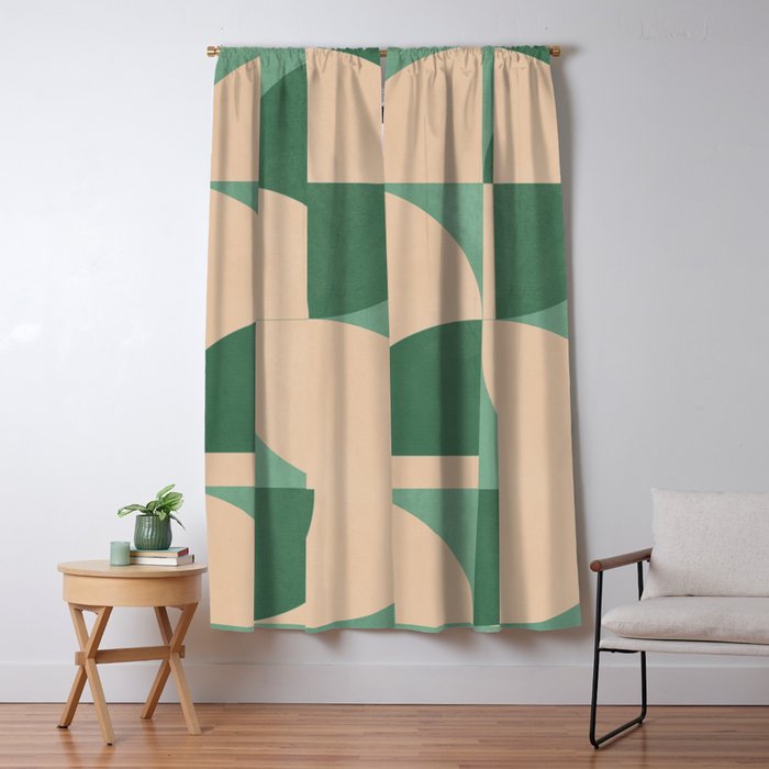 Modern geometric shapes 54 Window Curtain Gallery Image 5