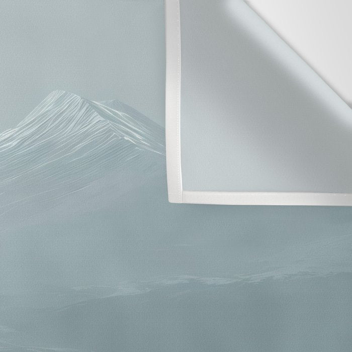 Japanese Wall Art Minimalist Bird Print Mountain Japandi Art Green Wabi Sabi Painting forest poster Wall Tapestry Gallery Image 3