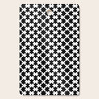 Black and white puzzle piece shape pattern Cutting Board Gallery Image 1