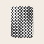 Black and white puzzle piece shape pattern Bath Mat Gallery Image 1