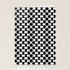 Black and white puzzle piece shape pattern Stationery Card Gallery Image 2