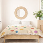 Dancing Balls on Cream Duvet Cover Gallery Image 3