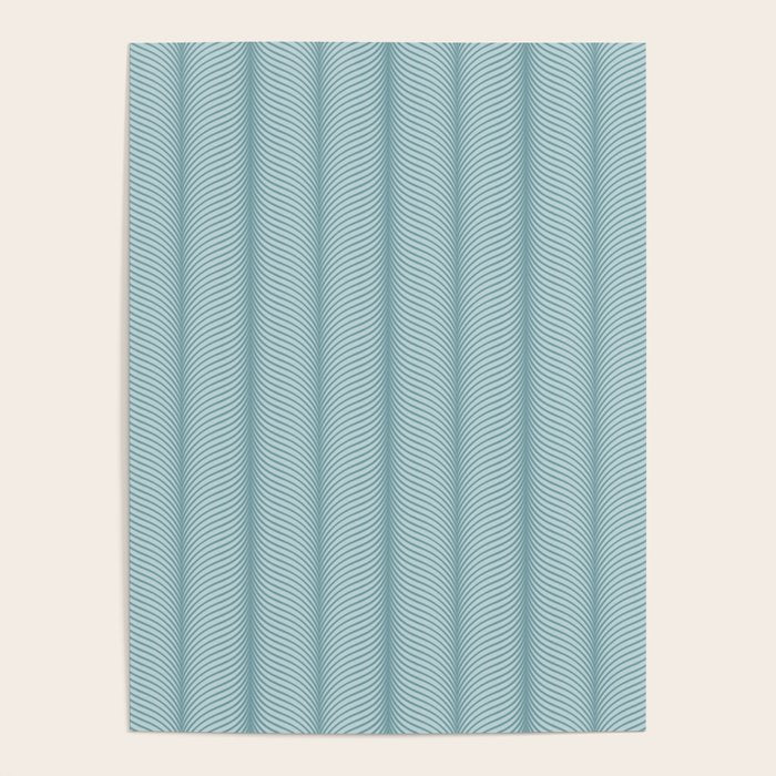 Elysian XVI Botanical Teal Poster Gallery Image 1