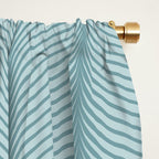 Elysian XVI Botanical Teal Window Curtain Gallery Image 2